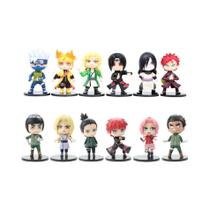 Conjunto De Figuras De Anime Naruto Shippuden 12 Peças Hinata Sasuke Itachi Kakashi Gaara Pvc