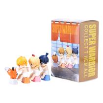 Conjunto de figuras de anime Super Warrior, 4 peças, modelos de PVC Conjunto de figuras de anime Super Warrior, 4 peças, modelos de PVC