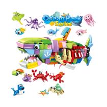Conjunto De Figuras De Insetos E Animais Divertidos Para Meninos, Mini Blocos De Construção,