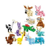 Conjunto De Figuras De Insetos E Animais Divertidos Para Meninos, Mini Blocos De Construção,
