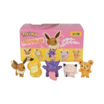 Conjunto De Figuras De Pokémon Fofas Sylveon Mew Fuecoco Plusle Minun 4-6 Peças Decoração De Mesa