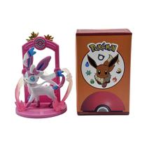 Conjunto De Figuras Eeveelution 9 Peças Brinquedo De Anime Pokémon Sylveon Espeon Glaceon Leafeon