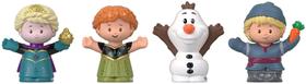 Conjunto de Figuras Elsa e Amigos de Frozen da Fisher-Price by Little People, Pacote com 4 peças