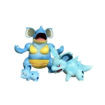Conjunto de figuras Evolution Nidoking, Nidorina e Nidoran Fami