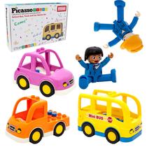 Conjunto de figuras magnéticas Picasso Tiles Vehicle and Action, 5 unidades Conjunto de figuras magnéticas Picasso Tiles Vehicle and Action, 5 unidades