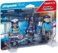 Conjunto de figuras policiais Playmobil