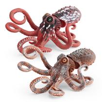 Conjunto de figuras Realistic Octopus x2 Ocean Sea Animal Model 20 cm Conjunto de figuras Realistic Octopus x2 Ocean Sea Animal Model 20 cm