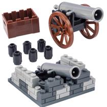 Conjunto de figuras Toy Soldiers MaozyHomie Military Medieval Warfare Cannon 3+
