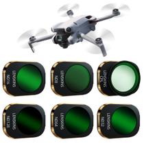 Conjunto de filtros LENSKINS ND e CPL para DJI Mini 4 Pro, pacote com 6