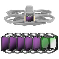 Conjunto de Filtros Neewer Snap On ND e UV para DJI Avata 2 - Pacote com 6