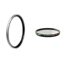 Conjunto de filtros Tiffen 77mm, protetor UV e polarizador circular