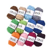 Conjunto De Fios Acrílicos DIY Em 12 Cores Para Tricô, Crochê, Suéter, Chapéu, Bonecas, Trabalhos Conjunto De Fios Acrílicos DIY Em 12 Cores Para Tricô, Crochê, Suéter, Chapéu, Bonecas, Trabalhos