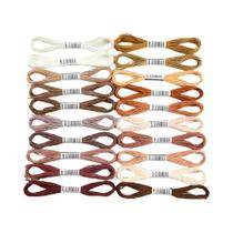 Conjunto De Fios De Bordado Em Cores Arco-Íris Macaron Com 20 Cores Para Ponto Cruz E Costura DIY Conjunto De Fios De Bordado Em Cores Arco-Íris Macaron Com 20 Cores Para Ponto Cruz E Costura DIY