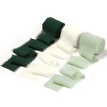 Conjunto de fita de chiffon decorativa DORIS HOME de 5 cm x 6,4 m Conjunto de fita de chiffon decorativa DORIS HOME de 5 cm x 6,4 m