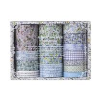 Conjunto De Fita Washi Floral Com 15 Rolos Para Decoração De Cadernos E Caixas De Presente DIY