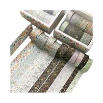 Conjunto De Fita Washi Kawaii Retro 10 PCS Materiais Escolares Papelaria Estética Decoração De Conjunto De Fita Washi Kawaii Retro 10 PCS Materiais Escolares Papelaria Estética Decoração De