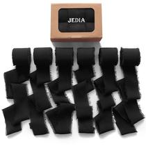 Conjunto de fitas JEDIA Halloween 6 rolos 42 m, chiffon preto, 1,5 cm Conjunto de fitas JEDIA Halloween 6 rolos 42 m, chiffon preto, 1,5 cm