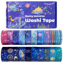 Conjunto de fitas Washi WAPETASHI Gold Foil Galaxy 24 Rolls 3m