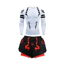 Conjunto De Fitness De Compressão Jujutsu Kaisen Masculino, Camisa 3D De Secagem Rápida, Shorts De