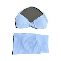 Conjunto De Fitness Feminino De 2 Peças: Top De Yoga Sem Costura Com Alças E Shorts Scrunch De