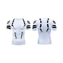 Conjunto de Fitness Jujutsu Kaisen Masculino - Camisa 3D de Secagem Rápida e Shorts de Compressão