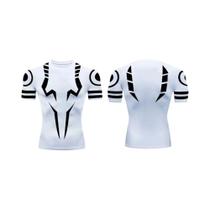 Conjunto de Fitness Jujutsu Kaisen Masculino - Camisa 3D de Secagem Rápida e Shorts de Compressão
