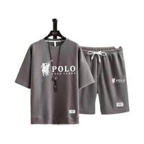 Conjunto De Fitness Masculino De Verão Para Lazer E Corrida, Camiseta De Manga Curta E Shorts