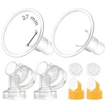 Conjunto de flanges Maymom MyFit, protetor mamário de duas peças, 27 mm com peças