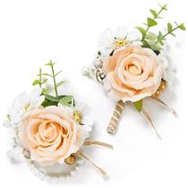 Conjunto de flores artificiais de corpete e boutonniere Serwalin