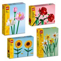 Conjunto de Flores LEGO BRICK Flip Rosas/Lótus/Girassóis/Narcisos Conjunto de Flores LEGO BRICK Flip Rosas/Lótus/Girassóis/Narcisos