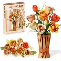 Conjunto de flores Mavo brix com vaso compatível com Lego para adultos Conjunto de flores Mavo brix com vaso compatível com Lego para adultos