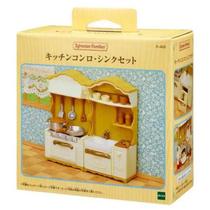 Conjunto De Fogão E Pia Sylvanian Families Para Meninos E Meninas, Acessórios De Brinquedo De Conjunto De Fogão E Pia Sylvanian Families Para Meninos E Meninas, Acessórios De Brinquedo De