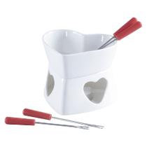 Conjunto de Fondue Herstal em Cerâmica Branca 7pçs - Hauskraft Conjunto de Fondue Herstal em Cerâmica Branca 7pçs - Hauskraft