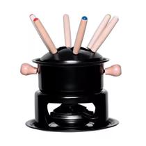 Conjunto de fondue preto 14 cm