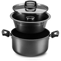 Conjunto de Forma para Pudim Preto 20cm MTA