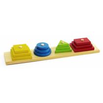 Conjunto de formas geométricas - wood toys - 11