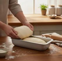 Conjunto de Formas para Bolo Inglês Pães 3 Peças Alumínio Nacional