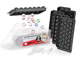 Conjunto de Formas para Cubos de Gelo Emporio Kitchen com 33 Esferas Redondas, 2 Unidades Conjunto de Formas para Cubos de Gelo Emporio Kitchen com 33 Esferas Redondas, 2 Unidades