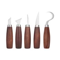 Conjunto De Formões Para Escultura Em Madeira 5 Peças Ferramentas Manuais Cortador De Madeira Faca