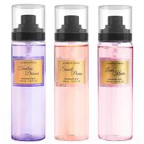 Conjunto de fragrâncias Body Spray Clean-n-Fresh para mulheres, 100 ml, pacote com 3 Conjunto de fragrâncias Body Spray Clean-n-Fresh para mulheres, 100 ml, pacote com 3