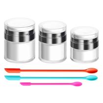 Conjunto de frascos de bomba sem ar, recipiente de cosméticos vazio JPNK Conjunto de frascos de bomba sem ar, recipiente de cosméticos vazio JPNK