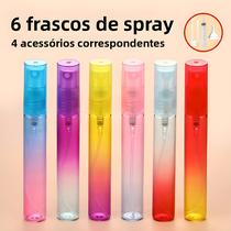 Conjunto De Frascos De Spray De Perfume 8ML 6pcs 4 Acessórios Frascos Recarregáveis com Funil E