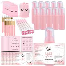 Conjunto de frascos e pincéis de shampoo Lash, 60 unidades Nailslowee B-pink