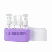 Conjunto de Frascos Higiene 4 em 1 Recipiente de Viagem