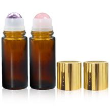 Conjunto de Frascos Roll-on Warmify 50ml Quartzo Rosa e Ametista Conjunto de Frascos Roll-on Warmify 50ml Quartzo Rosa e Ametista