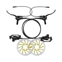 Conjunto De Freios a Disco Para Bicicleta Elétrica BUCKLOS, Freios Hidráulicos De 2 Pistões Para