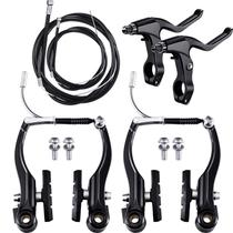 Conjunto de freios de bicicleta Boao Complete V-Type MTB dianteiro/traseiro (preto)