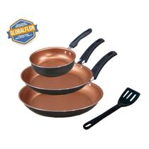 Conjunto De Frigideira 3 Peças Antiaderente Teflon Conjunto De Frigideira 3 Peças Antiaderente Teflon