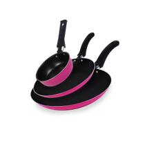 Conjunto de Frigideiras 3 Peças Antiaderente Techflon Nacional