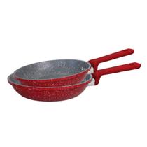 Conjunto de Frigideiras Antiaderente Indução 24cm e 26cm Euro